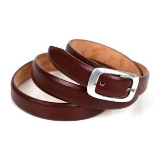 Eddie Bauer BROWN GENUINE LEATHER 3/4"Wd CASUAL DRESS WOMEN'S BELT Sz XL (3M